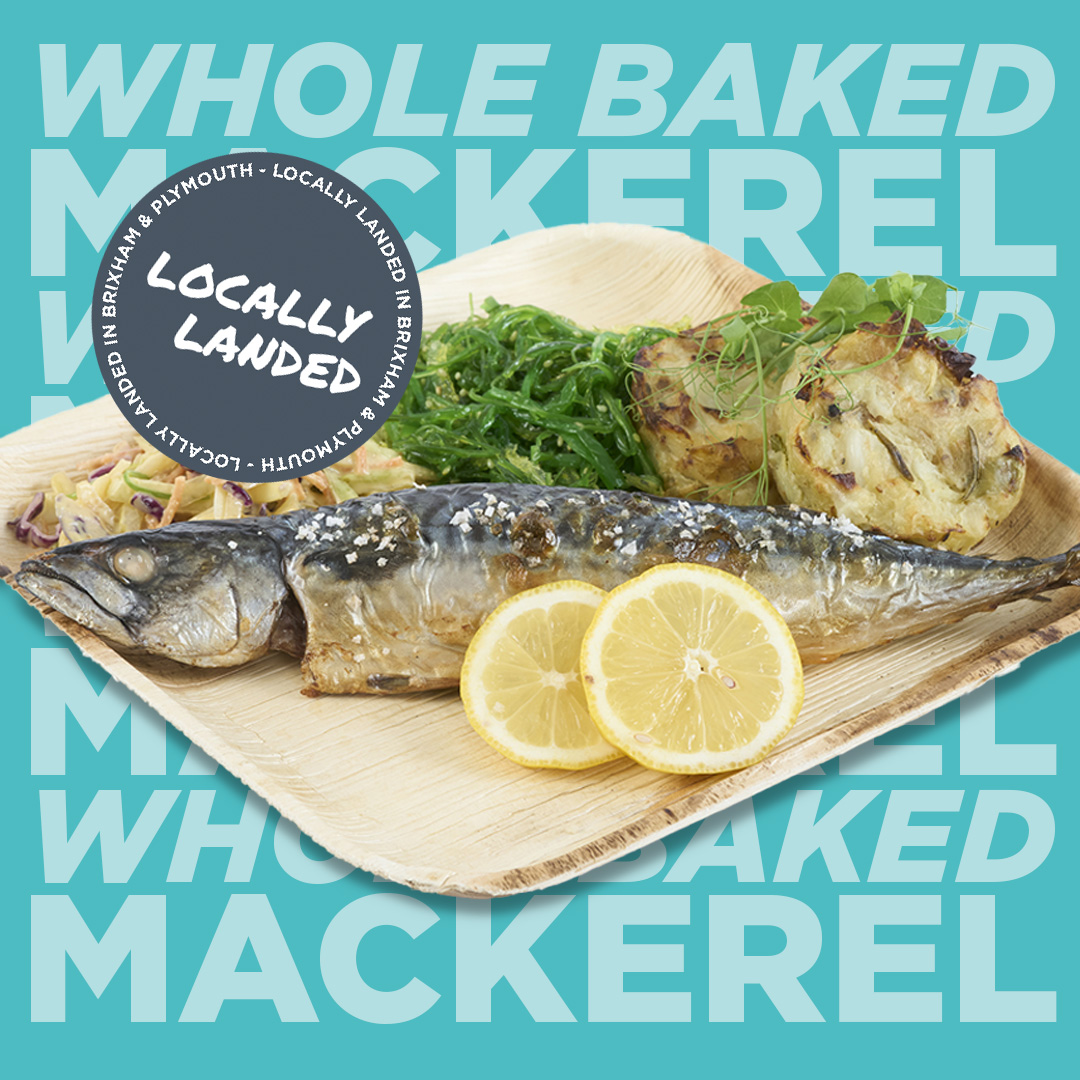 Mackerel - baked whole fish