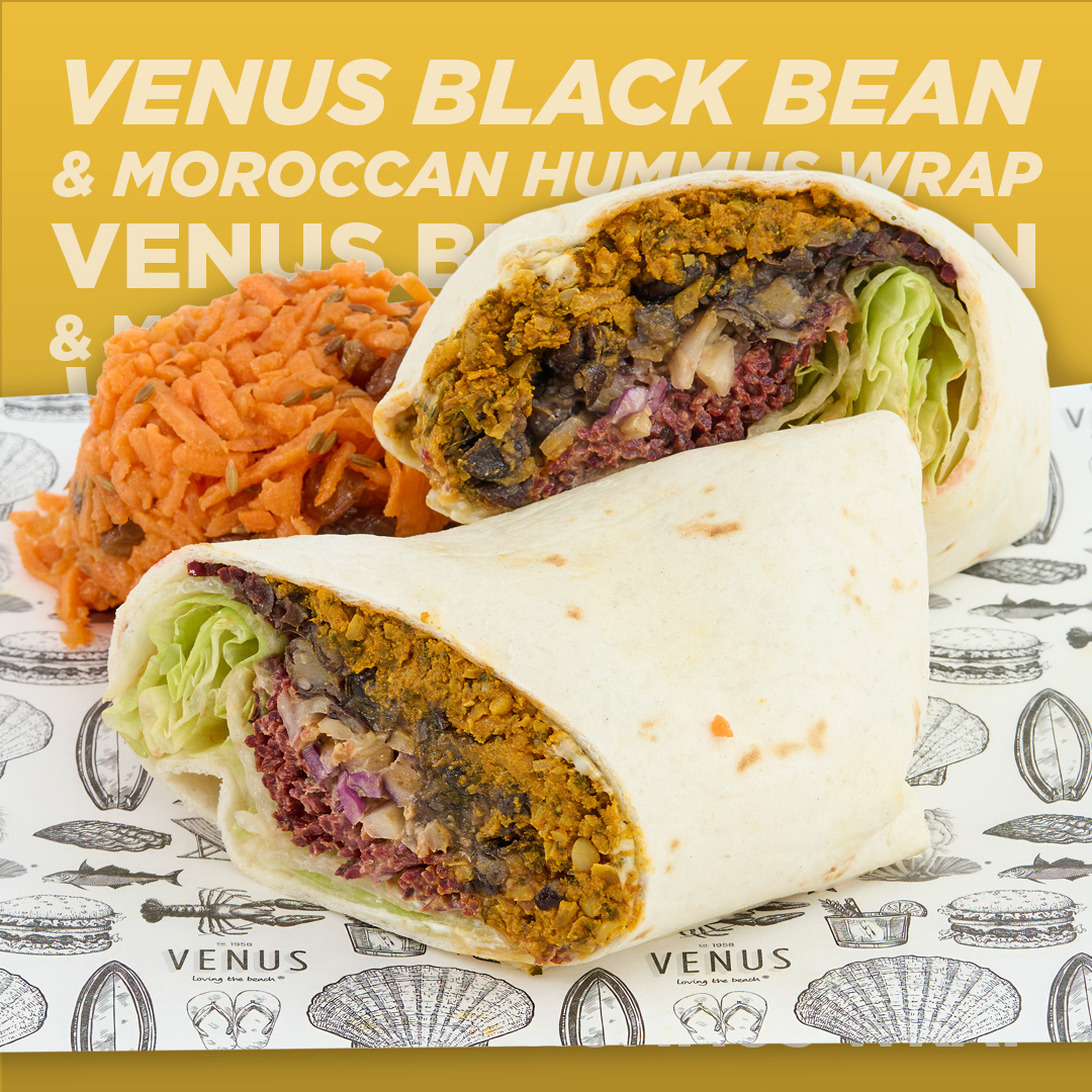 Venus Black Bean & Moroccan Hummus Wrap (VGN)