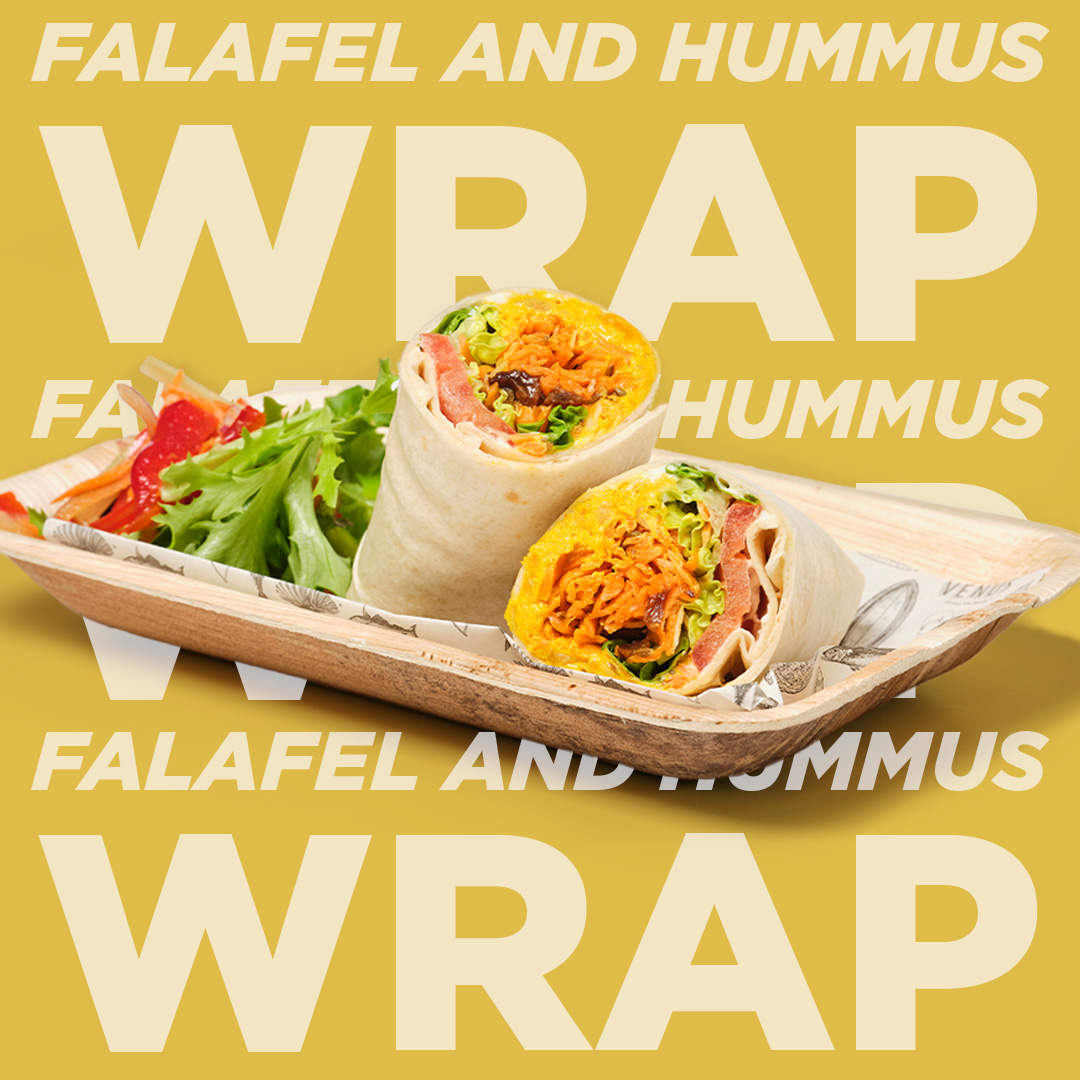 Venus Falafel and Hummus Wrap (Vegan)