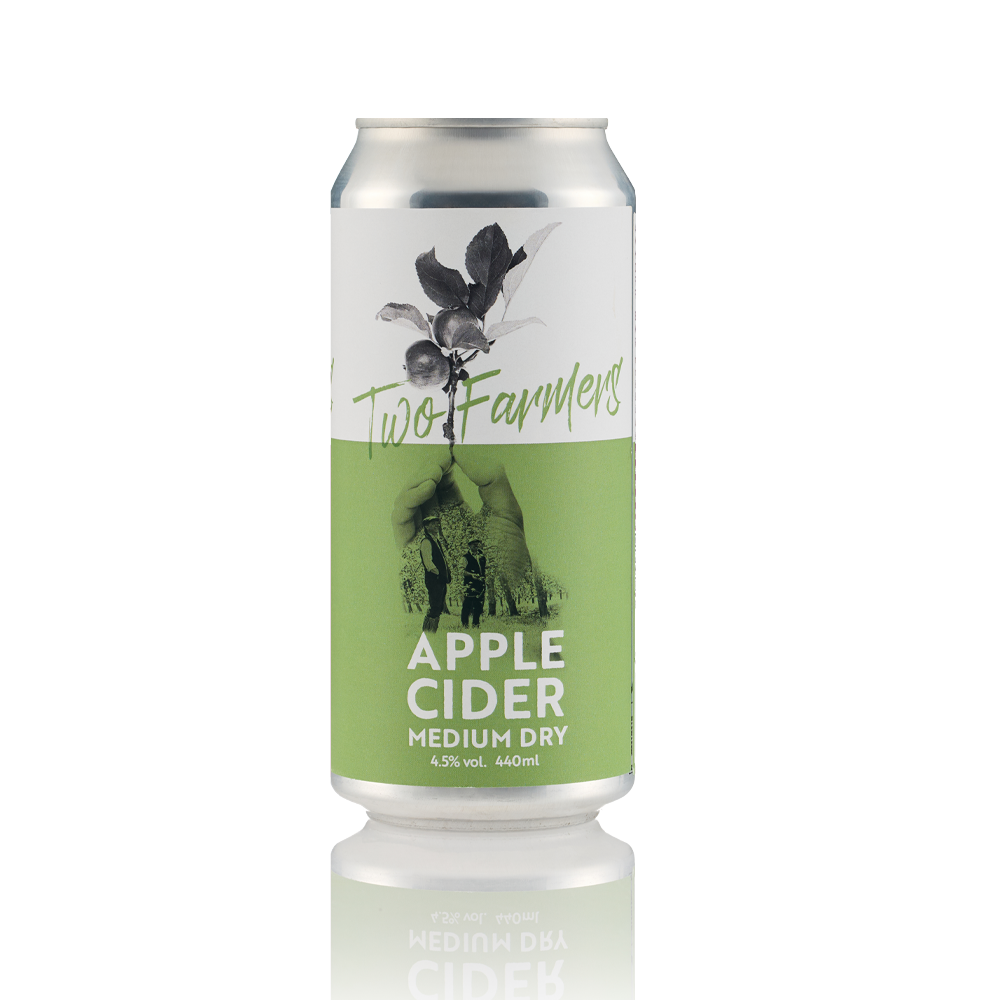 Two Farmers Medium Dry Cider (44cl can) 4.5%ABV