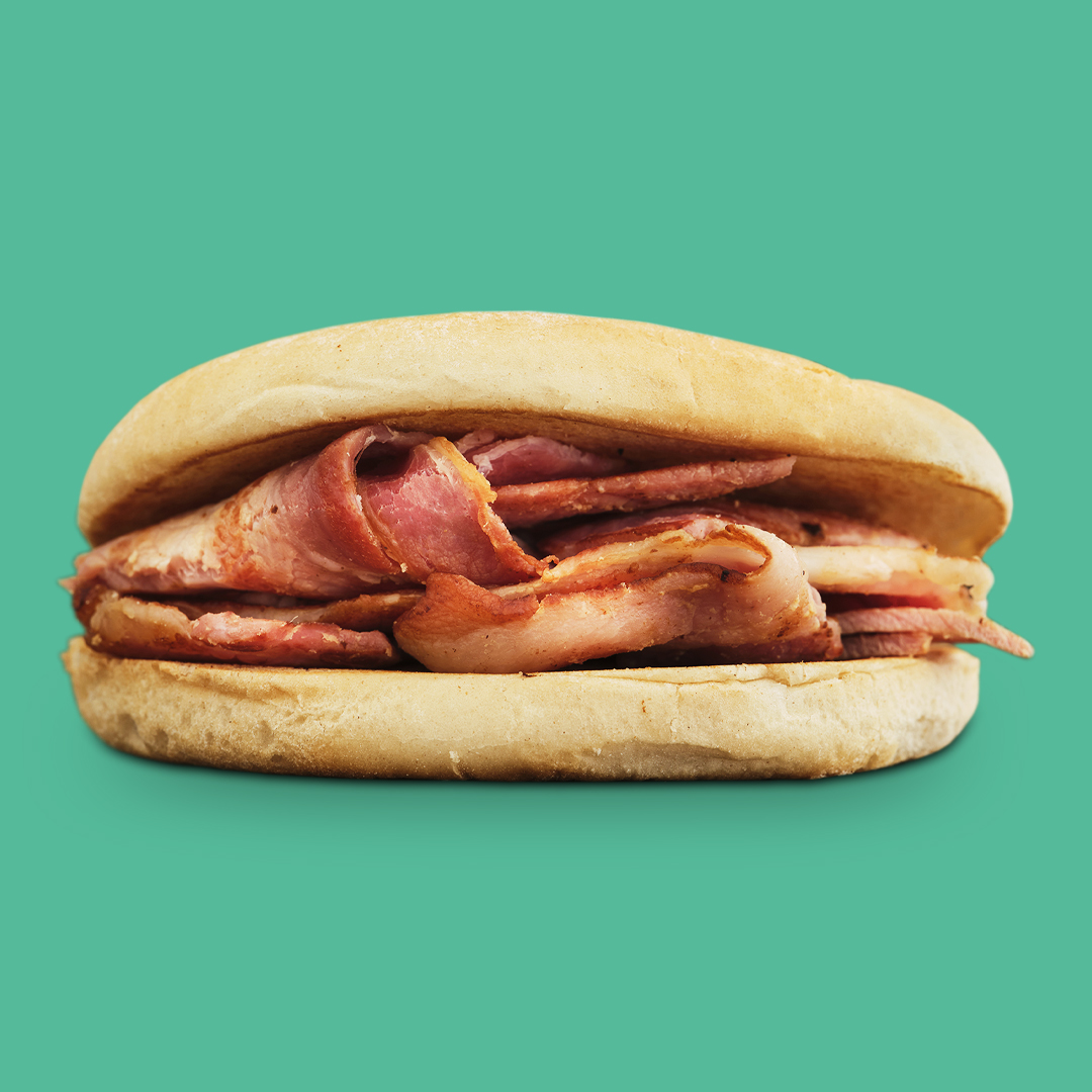 English bacon bap