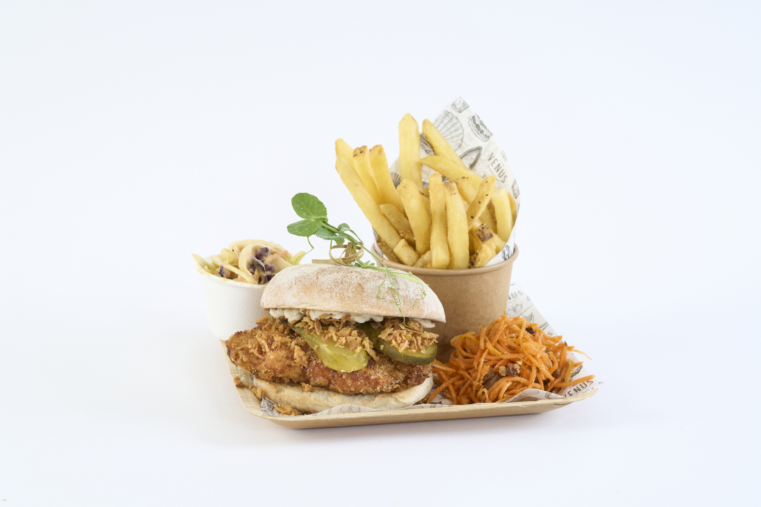 Chicken Burger (hand made in Venus kitchens)