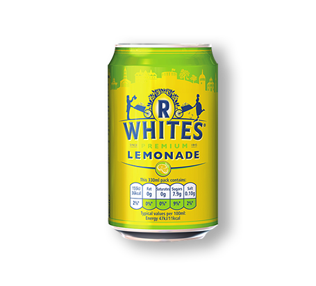 R Whites Lemonade 33cl can