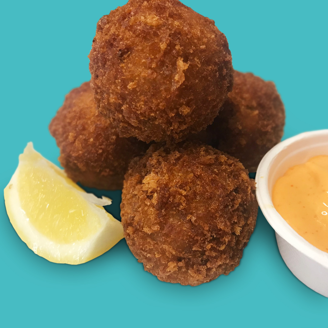 Homemade Sicilian Fish Arancini Balls