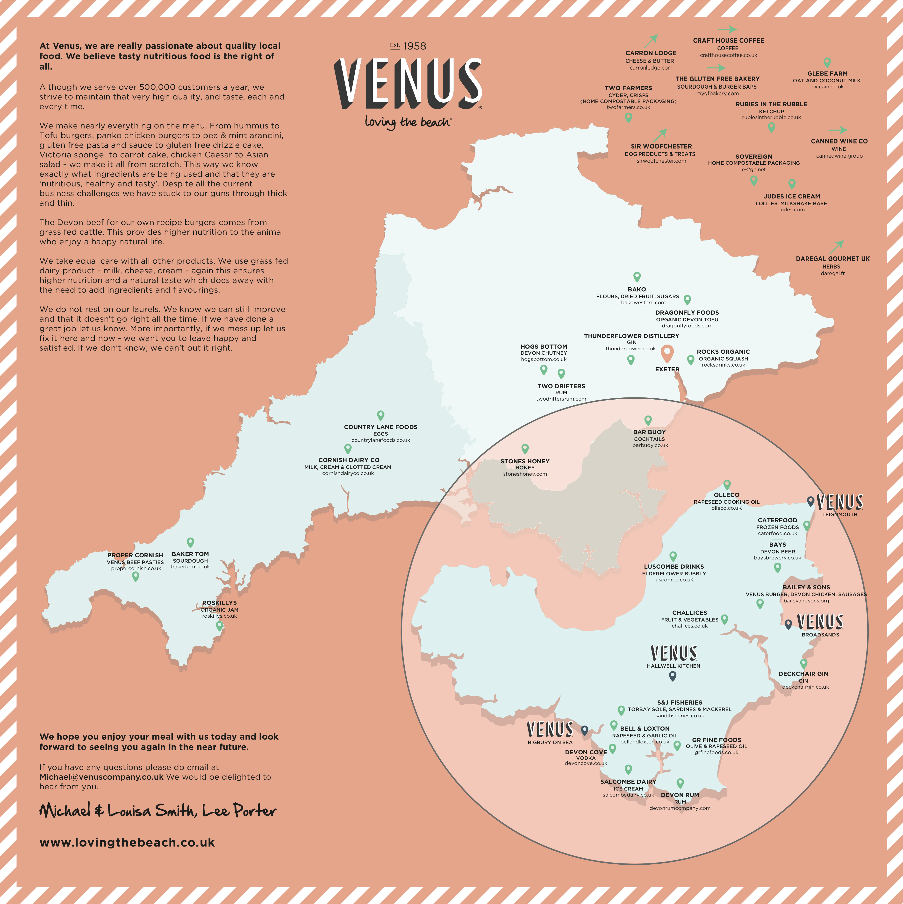The Venus Company - Our Suppliers